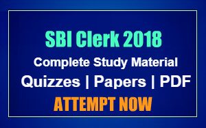 SBI Clerk 2018 Preparation