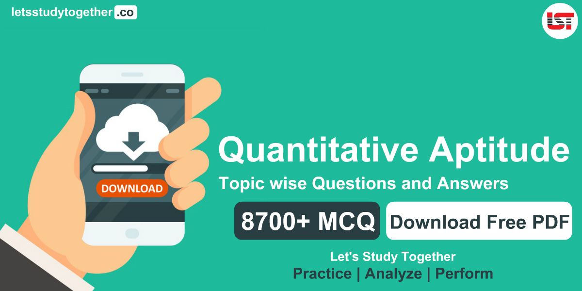 8700 Quantitative Aptitude Topic Wise PDF MCQ Download Free