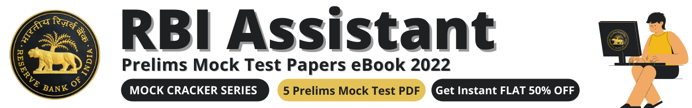 RBI Assistant Prelims Mock Test Papers eBook